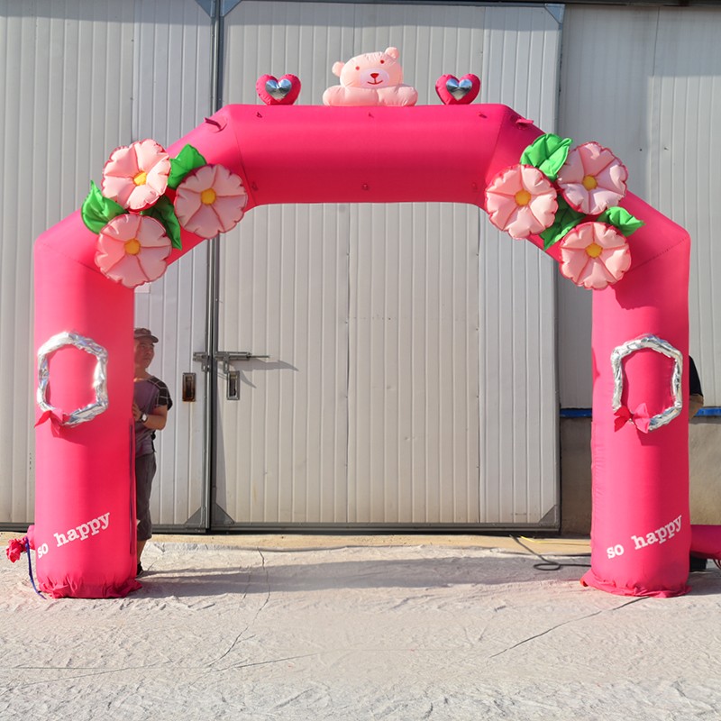 宁波粉色婚礼拱门